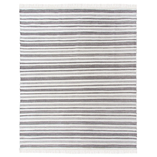 Park Hill Collection Lodge Textured Stripe Pattern Wool Rug, 7'9" x 9'9" EHF06166
