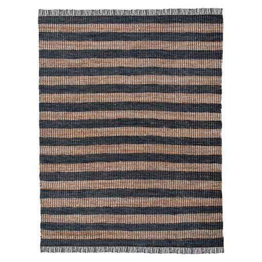 Park Hill Collection Lodge Leather and Hemp Woven Rug, 7'9" x 9'9" EHF06169