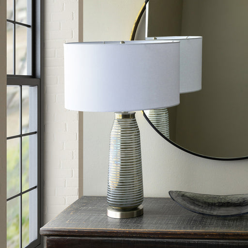 Park Hill Collection Urban Living Delany Grinded Glass Lamp ELT10026