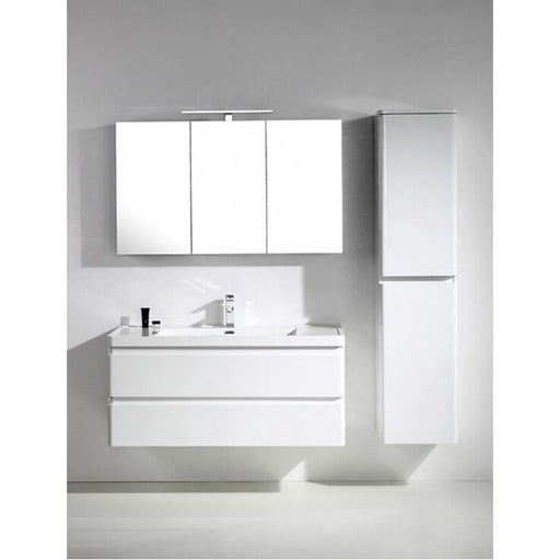 Eviva Glazzy 48" Wall Mount Modern Bathroom Vanity with Single Sink High Glossy White