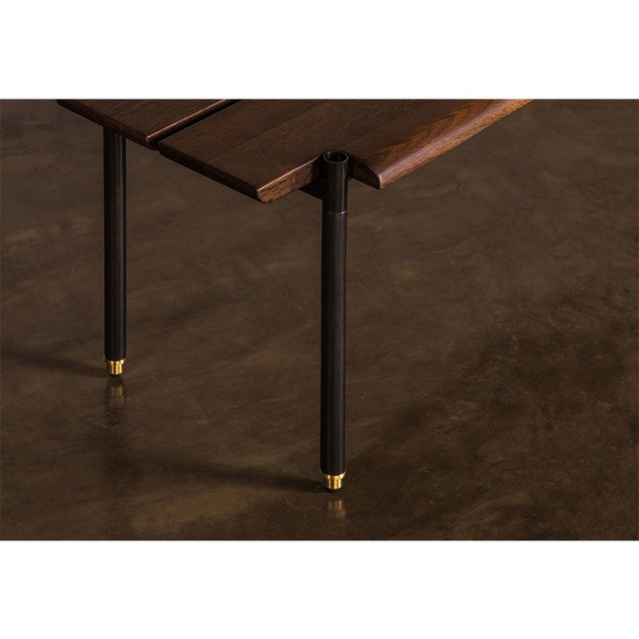 District Eight Stacking Occasional Bench in Smoked Black HGDA567