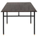 District Eight Stacking Dining Table in Smoked/Black HGDA837