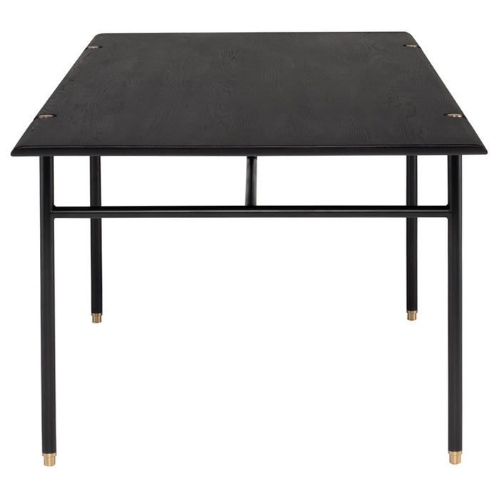 District Eight Stacking Dining Table in Ebonized HGDA838