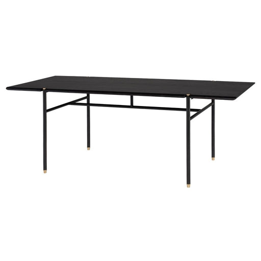 District Eight Stacking Dining Table in Ebonized HGDA838