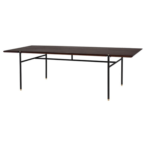 District Eight Stacking Dining Table in Smoked Black HGDA849