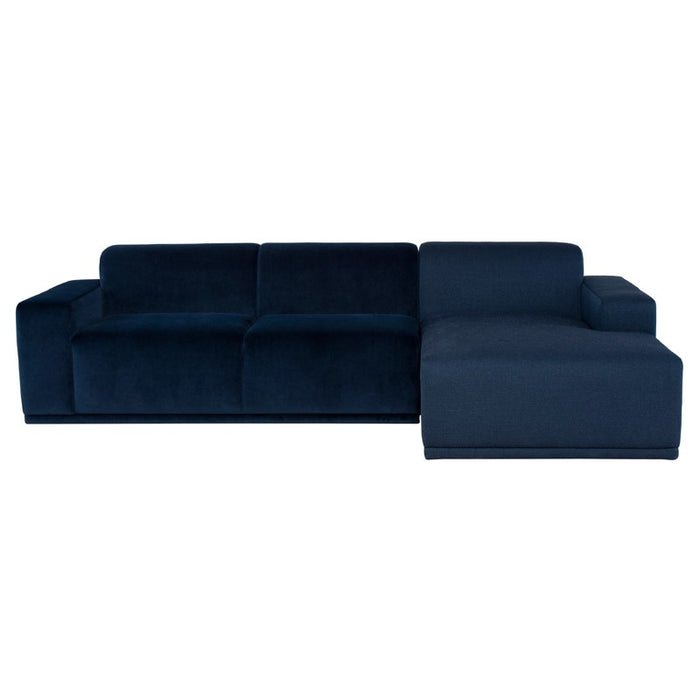 Nuevo Living Leo Right Arm Chaise Sectional Sofa in Dusk HGSC907