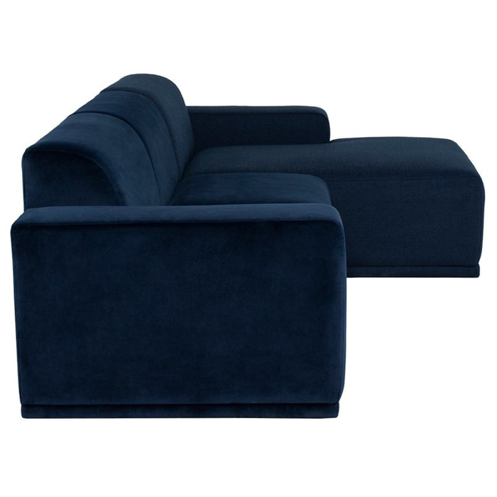 Nuevo Living Leo Right Arm Chaise Sectional Sofa in Dusk HGSC907