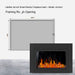 LiteStar 38" Smart Electric Fireplace Insert with App Reflective Amber Glass - ZEF38VC-A