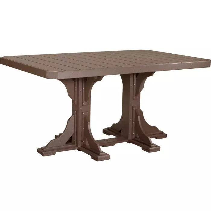 LuxCraft 4' x 6' Counter Height Rectangular Table