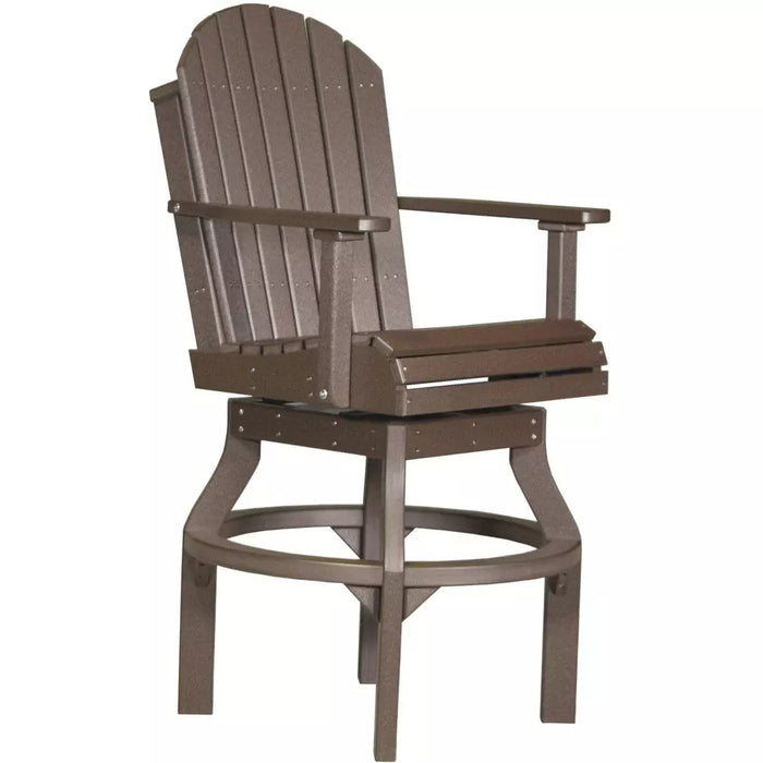 LuxCraft Bar Height Adirondack Swivel Chair