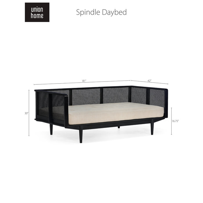 Union Home Spindle Daybed With White Cotton Mattress LVR00117