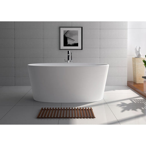 Legion Furniture 62.2"" White Matt Solid Surface Tub - No Faucet WJ8602-W