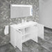 Casa Mare Benna 63" Bathroom Vanity and Double Sink Combo with LED Mirror
