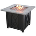 Endless Summer LP Gas Outdoor Fire Pit with 30-in Resin Mantel GAD1450SP