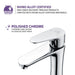 ANZZI Vivace Series 7" Single Hole Bathroom Sink Faucet in Polished Chrome Finish L-AZ081