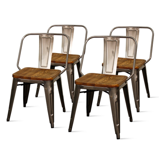 New Pacific Direct Brian Metal Side Chair, Set of 4 938232-GM