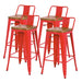 New Pacific Direct Metropolis Low Back Counter Stool, Set of 4 938533-R