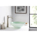 ANZZI Sonata Series 16" x 16" Deco-Glass Round Vessel Sink in Lustrous Light Green Finish with Polished Chrome Pop-Up Drain LS-AZ083