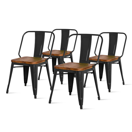 New Pacific Direct Brian Metal Side Chair, Set of 4 938232-B
