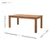 New Pacific Direct Tiburon 71" Dining Table 801071-118