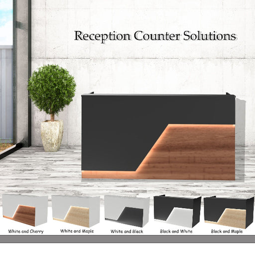 miami modern reception desk with all colors