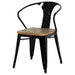 New Pacific Direct Metropolis Metal Arm Chair, Set of 4 938730-B