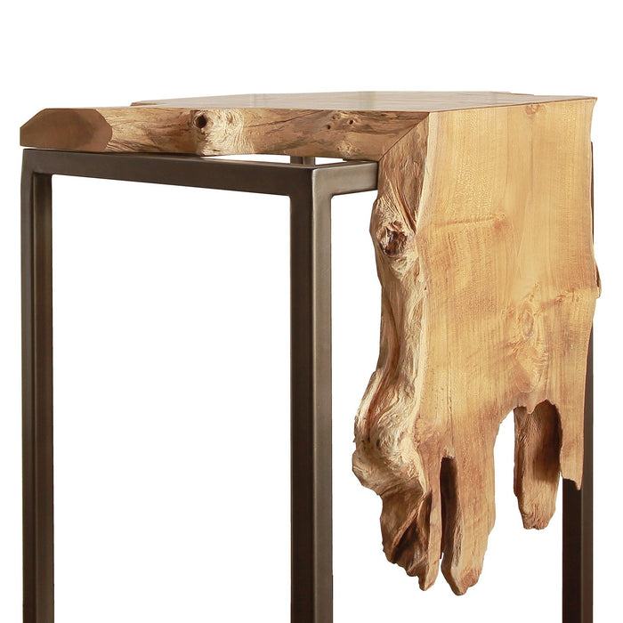 New Pacific Direct Jansen Reclaimed Teak Root Side/ End Table, Natural 9600029