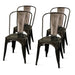 New Pacific Direct Metropolis Metal Side Chair, Set of 4 938233-GM