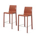 New Pacific Direct Gervin Recycled Leather Counter Stool, Set of 2 448526R-49