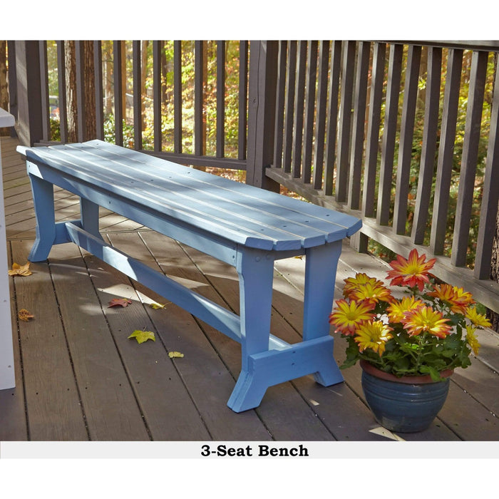 Uwharrie Chair’s Outdoor Carolina Preserves Bench / 2 seat, 3 seat, 4 Seat / C097, C098, or C099