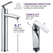 ANZZI Fifth Series 9" Single Hole Bathroom Sink Faucet