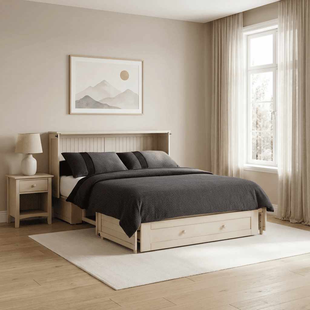Night and Day Daisy queen Murphy cabinet bed