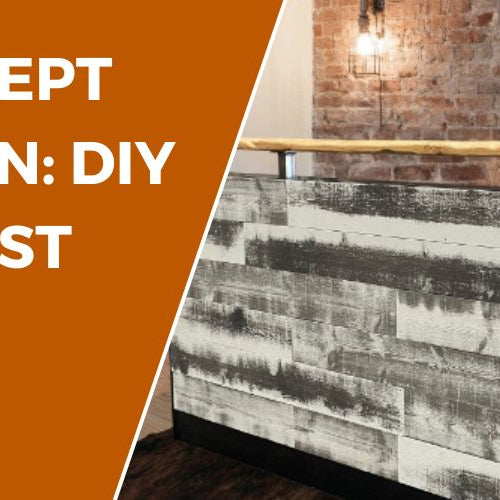 From Concept to Creation: DIY Receptionist Desk