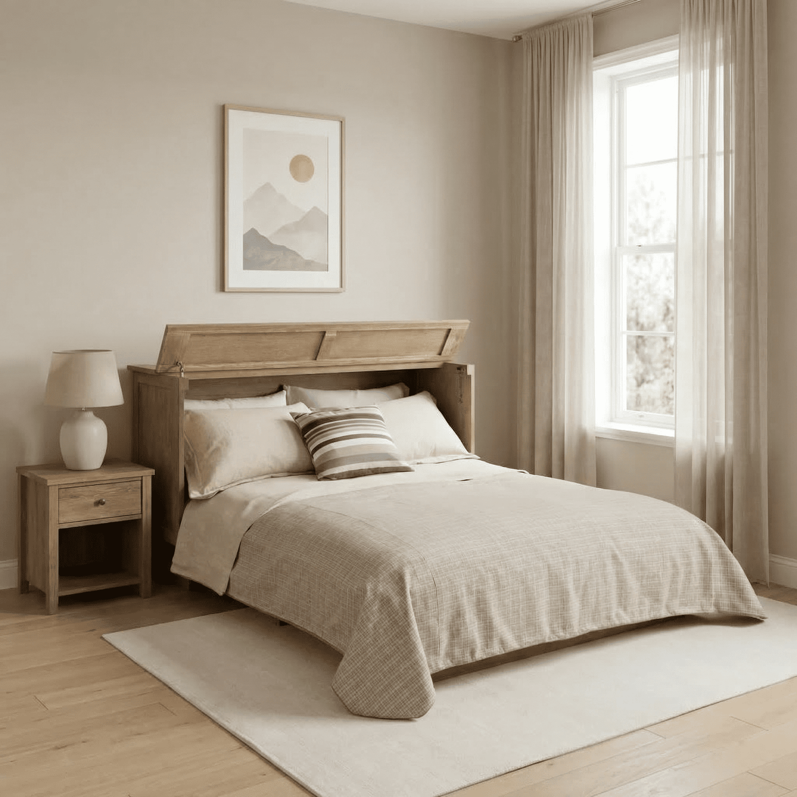 Arason Creden-ZzZ Brussels queen cabinet bed