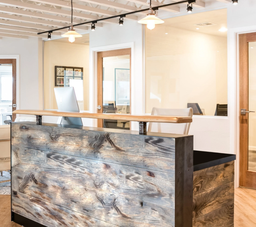 Wood Reception Desk