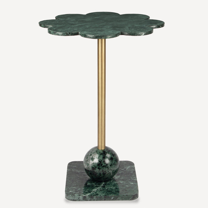 Union Home Helia Marble Counter Table - Udaipur Green DIN00517