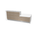 MDD Valde Modern Modular Reception Desk - Straight Low 104.9" x 43.8" LAV21L