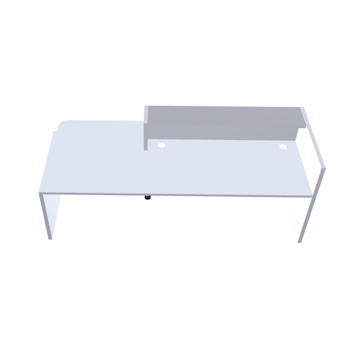 MDD Valde Modern Modular Reception Desk - Straight Low 104.9" x 43.8" LAV21L