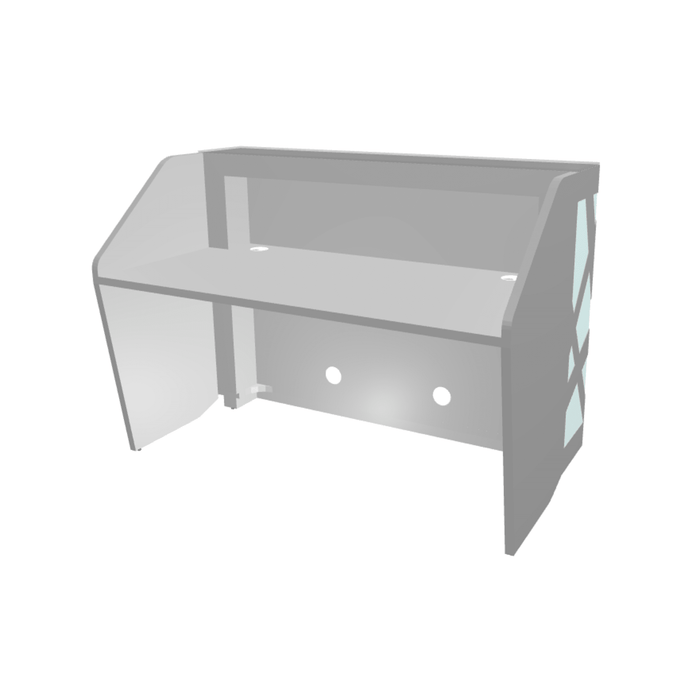 MDD Zig-Zag Modern Reception Desk 62.9" x 34.6" LZG34