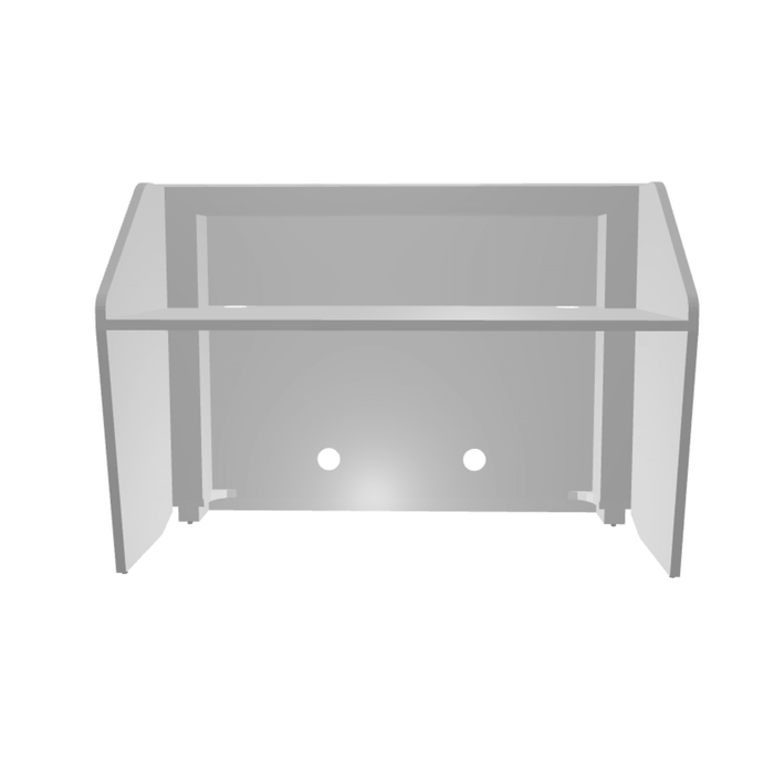 MDD Zig-Zag Modern Reception Desk 62.9" x 34.6" LZG34