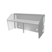 MDD Zig-Zag Modern Reception Desk 86.6" x 34.6" LZG46