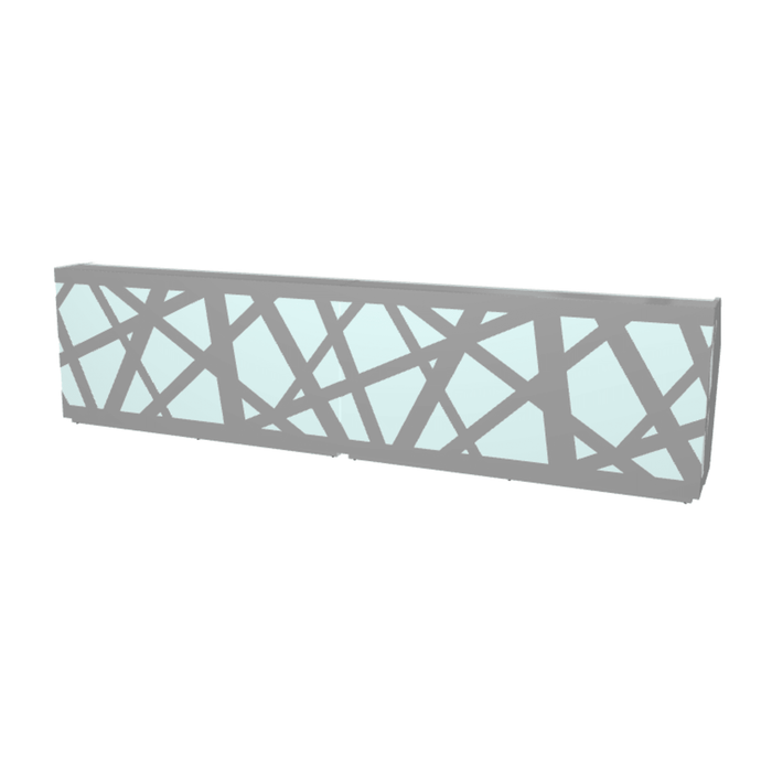 MDD Zig-Zag Modern Reception Desk 173.2" x 34.6" LZG62