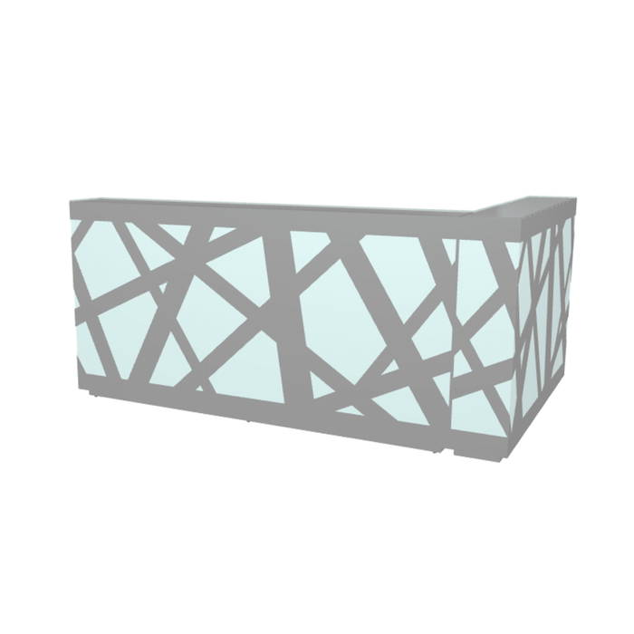 MDD Zig-Zag Modern Reception Desk 97.6" x 62.9" LZG38