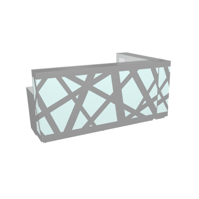 MDD Zig-Zag Modern Reception Desk 97.6" x 62.9" LZG38