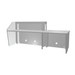 MDD Zig-Zag Modern Reception Desk 102.3" x 46.4" LZG50