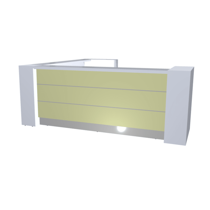 MDD Valde Modern Modular Reception Desk - Corner 114.4" x 114.4" LAV18L