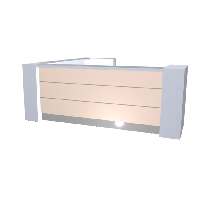 MDD Valde Modern Modular Reception Desk - Corner 114.4" x 114.4" LAV18L