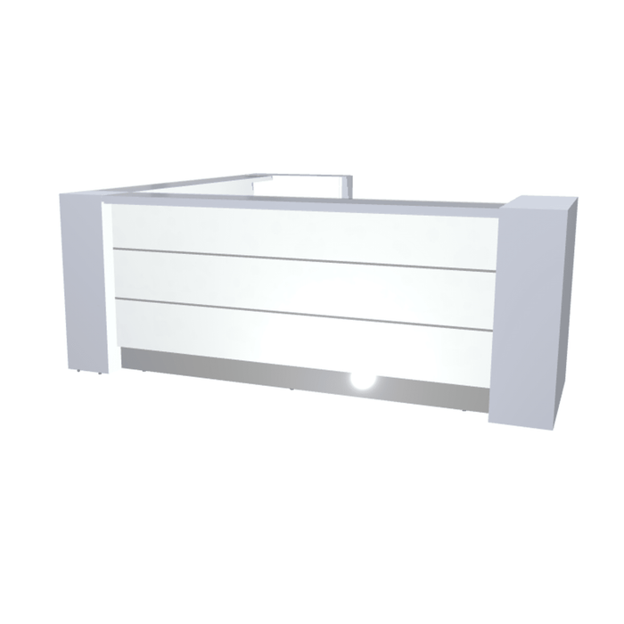 MDD Valde Modern Modular Reception Desk - Corner 114.4" x 114.4" LAV18L