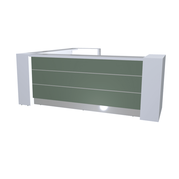 MDD Valde Modern Modular Reception Desk - Corner 114.4" x 114.4" LAV18L