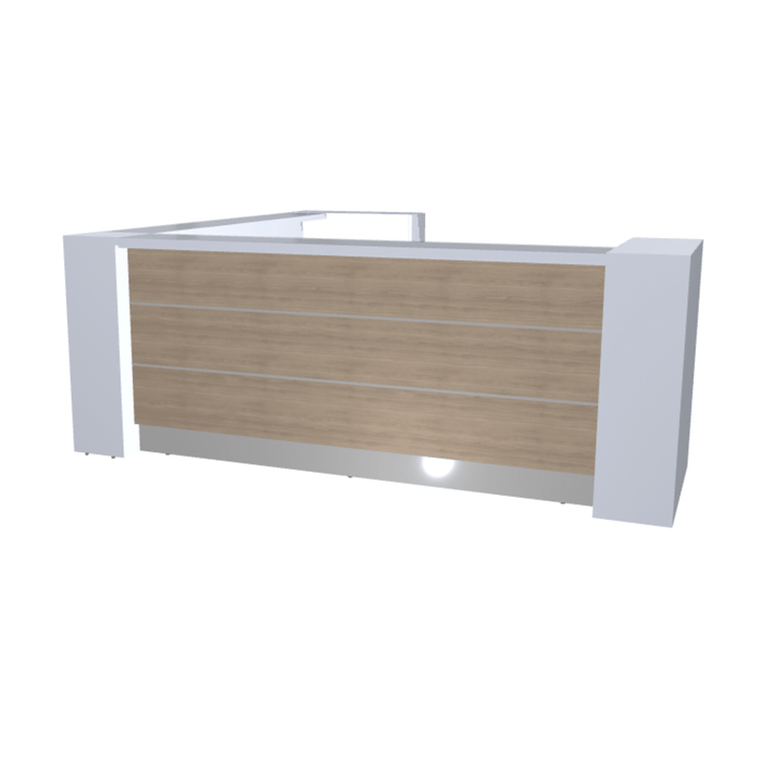 MDD Valde Modern Modular Reception Desk - Corner 114.4" x 114.4" LAV18L